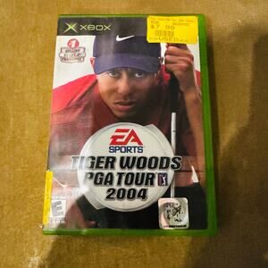 Tiger Woods PGA Tour 2004 Microsoft Xbox includes Manual & Case Working